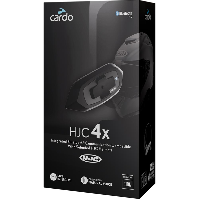 Cardo HJC 4X motociklo domofonas, juodas