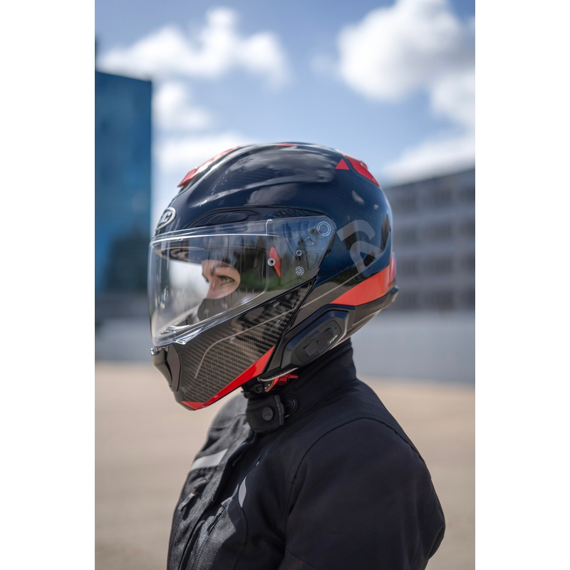 Cardo HJC Packtalk motociklo domofonas, juodas