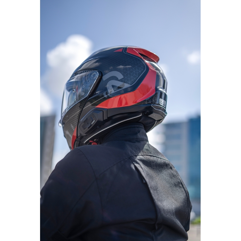 Cardo HJC Packtalk motociklo domofonas, juodas