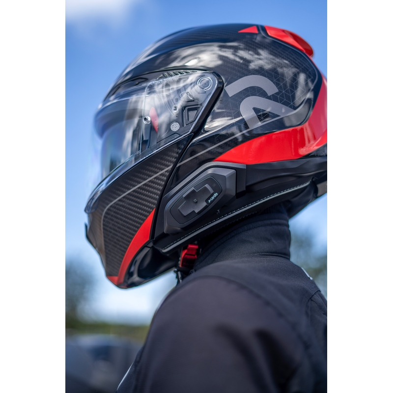 Cardo HJC Packtalk motociklo domofonas, juodas