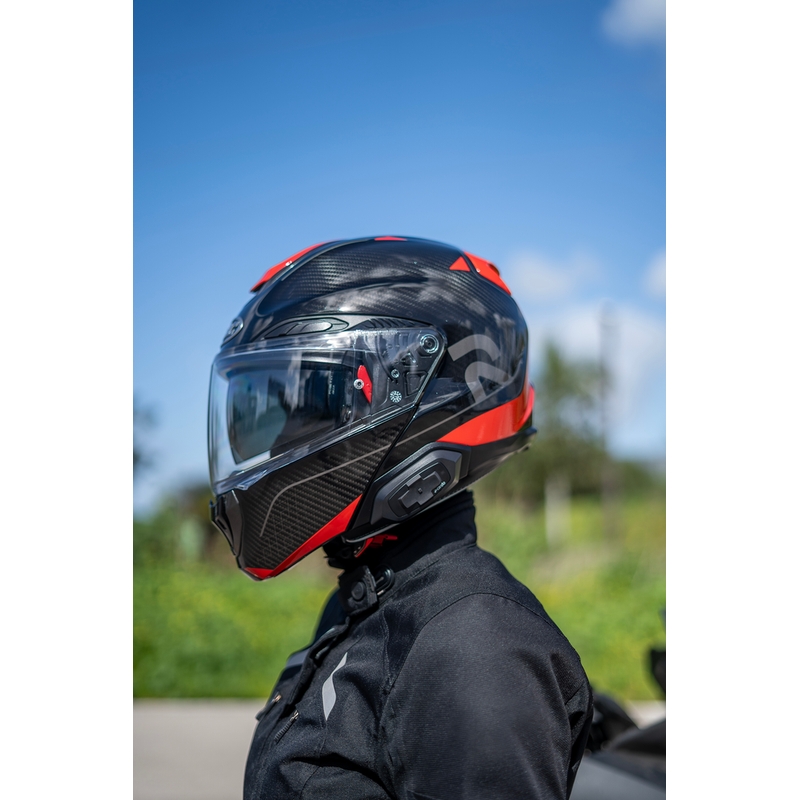 Cardo HJC Packtalk motociklo domofonas, juodas