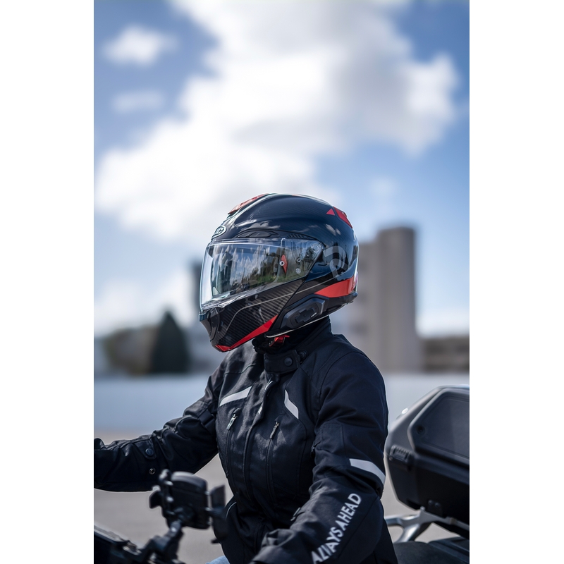Cardo HJC Packtalk motociklo domofonas, juodas