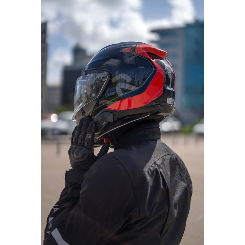 Cardo HJC Packtalk motociklo domofonas, juodas
