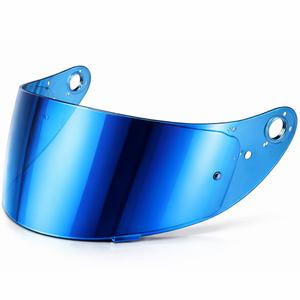 „Cassida Orbit“ motociklo šalmo skydelis su „Pinlock“ tvirtinimu, REVO, veidrodinė mėlyna spalva