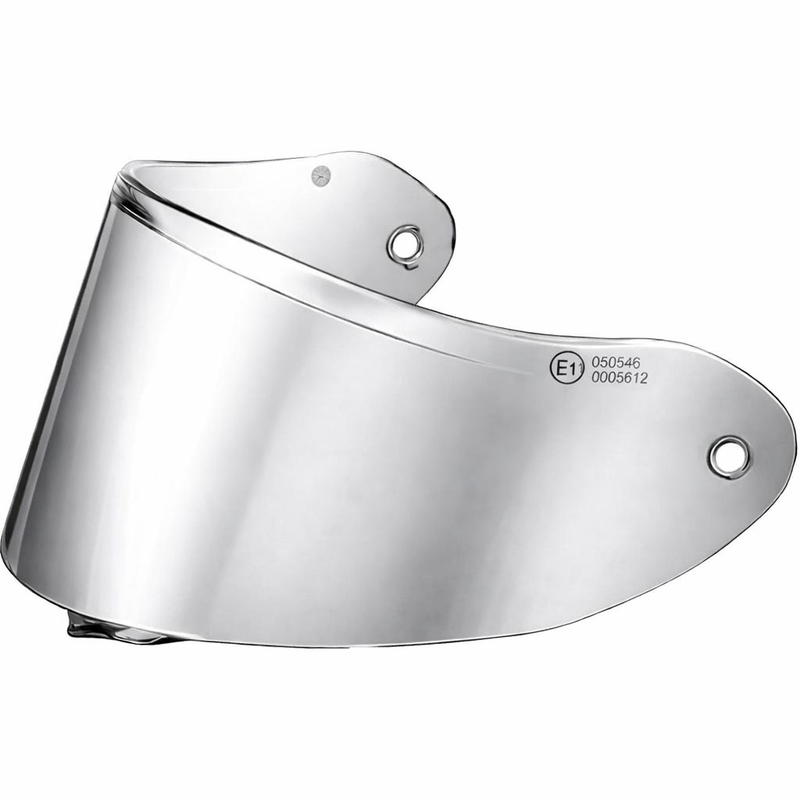 Motociklo šalmo skydelis ZED XD1 su paruošimu „FogCity“ folijai, veidrodinio sidabro spalvos