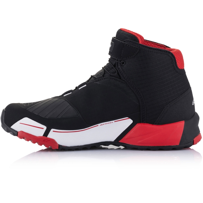 „Alpinestars CR-X Drystar MM93“ motociklo batų kolekcija, juodi-raudoni-balti