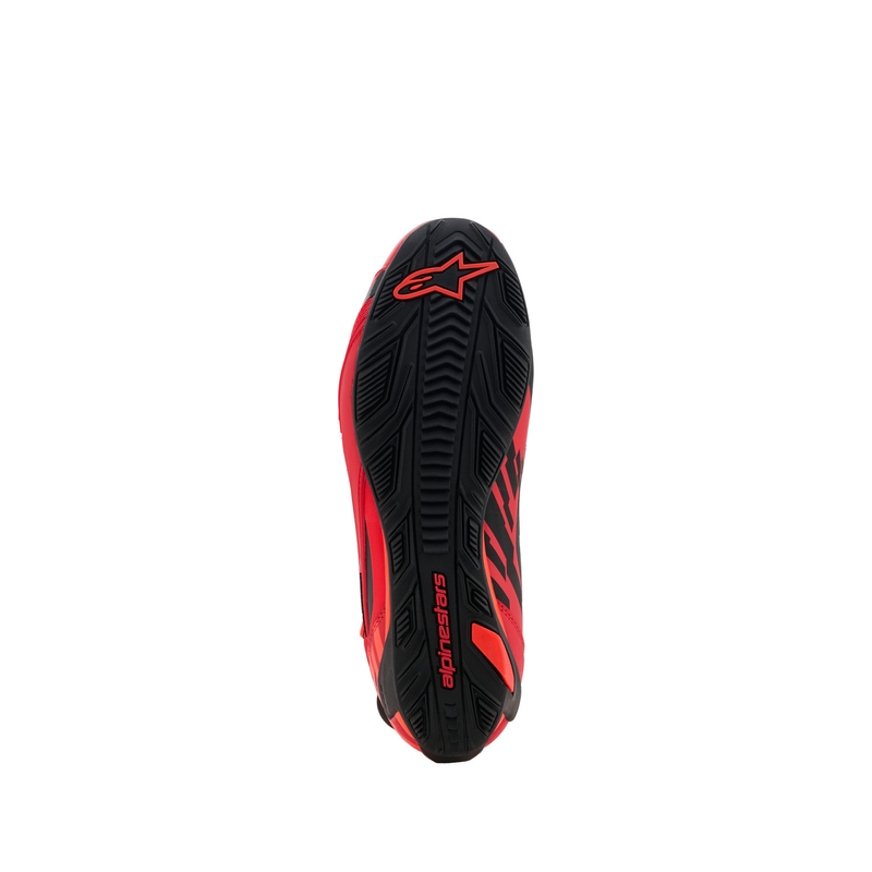 „Alpinestars Faster-4 MM93“ motociklo batai, fluorescencinė kolekcija, raudona-raudona-juoda