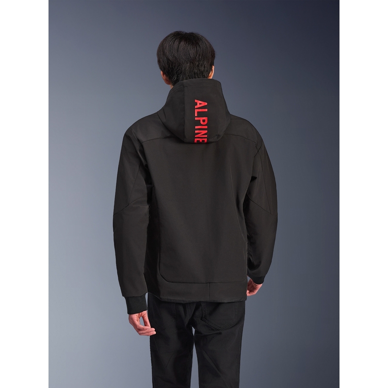 Alpinestars RADIUM TECH HOODIE motociklo džemperis juodas-raudonas