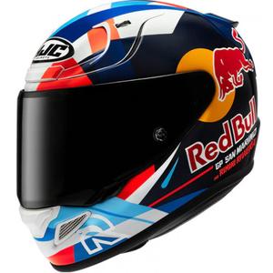 Uždaras motociklo šalmas HJC RPHA 12 Red Bull Misano GP 2 MC21 mėlyna-balta-raudona