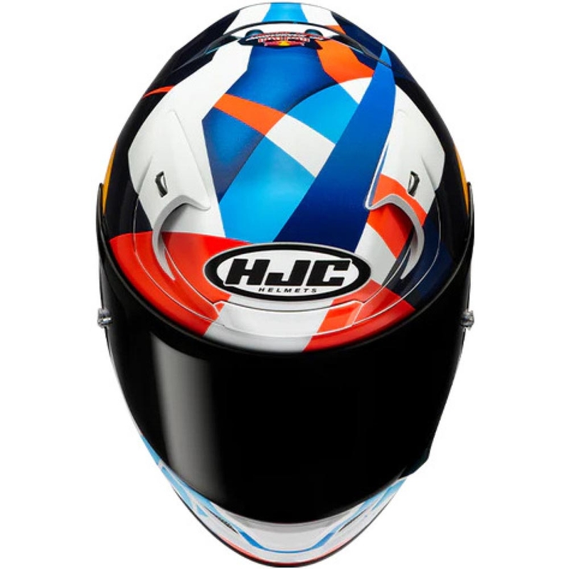 Uždaras motociklo šalmas HJC RPHA 12 Red Bull Misano GP 2 MC21 mėlyna-balta-raudona