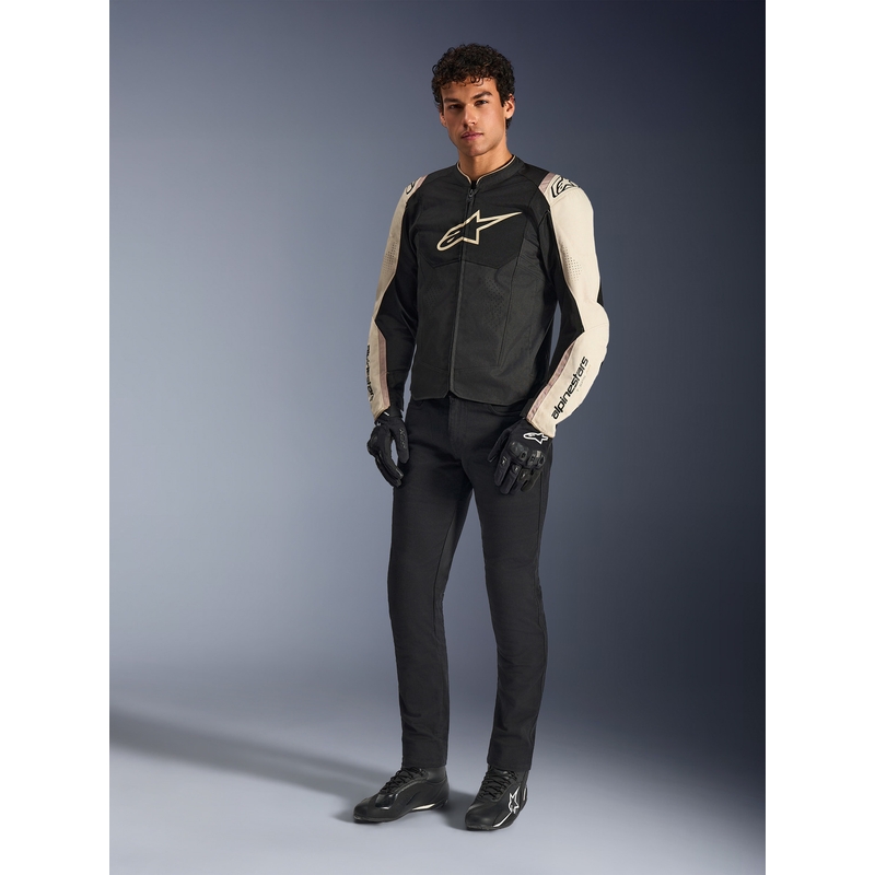 Alpinestars T-SPS Air V2 motociklo striukė, juoda-smėlio spalvos