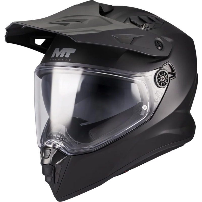Enduro motociklo šalmas MT Track SV Pure A1 matinė juoda - II. kokybė