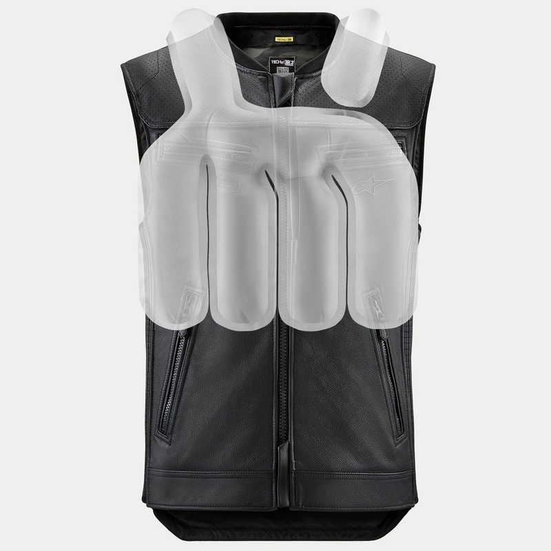 "Alpinestars Tech-Air®3 V2" sistemos oro pagalvių liemenė juoda - II. kokybė