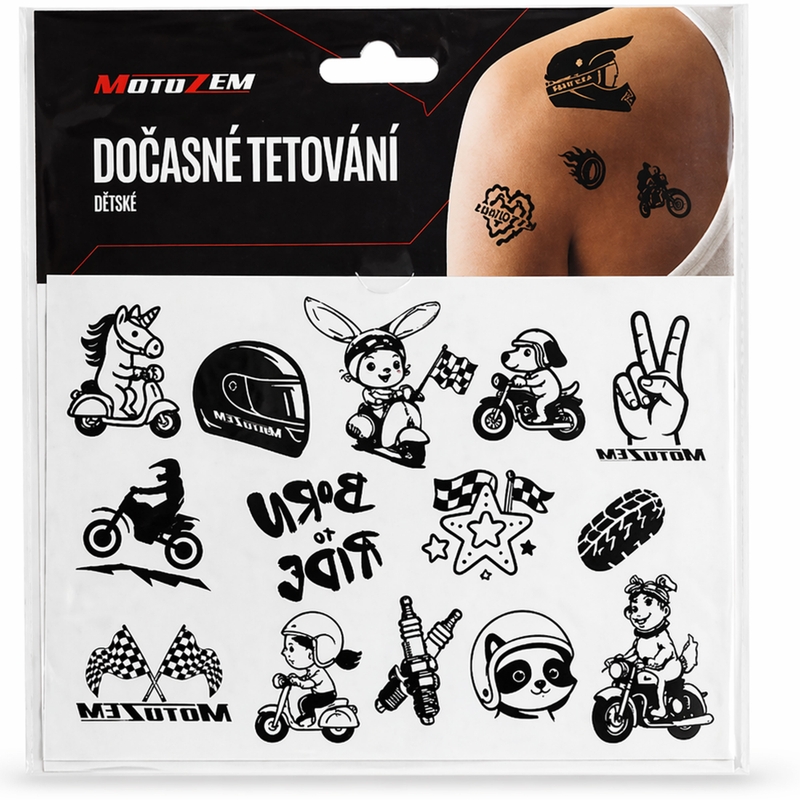 Laikina tatuiruotė MotoZem vaikams