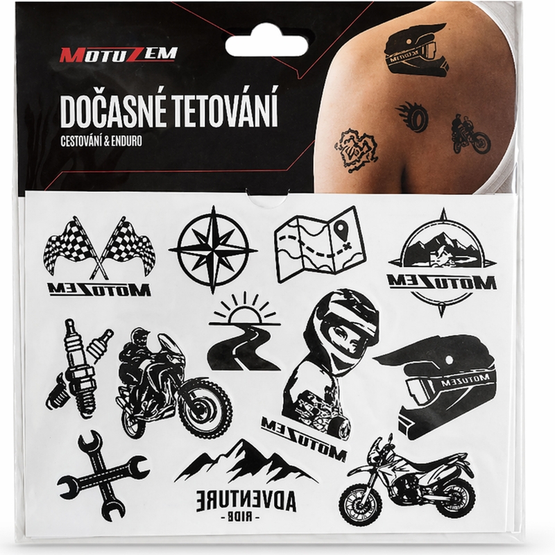 Laikinos tatuiruotės MotoZem Travel &amp; Enduro