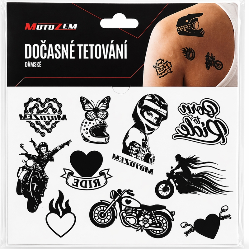 Laikina tatuiruotė MotoZem moterims