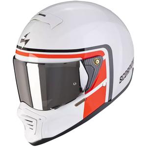 Scorpion EXO-HX1 NOSTALGIA motociklo šalmas baltas-raudonas-juodas - II kokybės - II. kokybė