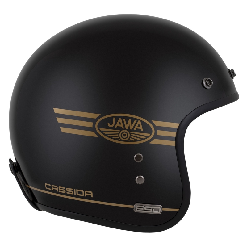 Cassida Eso Jawa Pérák atviras šalmas, juodas perlų-aukso spalvos - II kokybės - II. kokybė