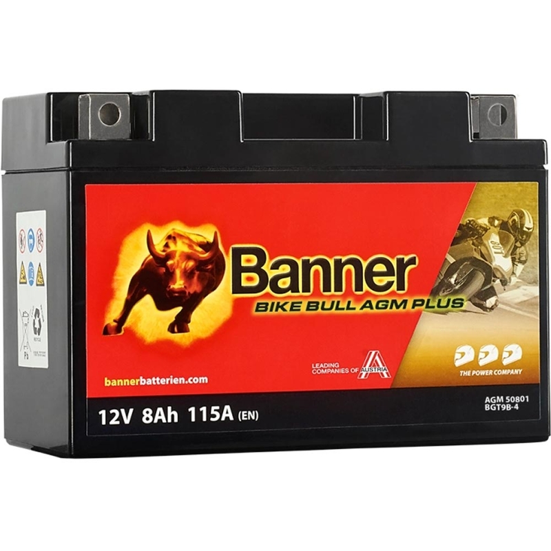 AGM akumuliatorius Banner Bike Bull AGM PLUS AGM PLUS 508 01 / BGT9B-4 - GT9B-4