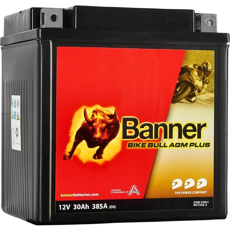 AGM akumuliatorius Banner Bike Bull AGM PLUS AGM PLUS 530 01 / BGTX30-3 - GTX30-3