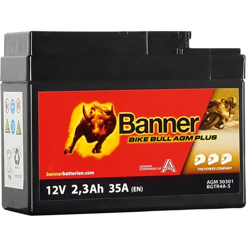AGM akumuliatorius Banner Bike Bull AGM PLUS AGM PLUS 503 01 / BGTR4A-S - GTR4A-S