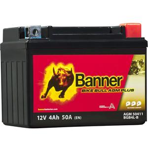 AGM akumuliatorius Banner Bike Bull AGM PLUS 504 11 / BGB4L-B - GB4L-B