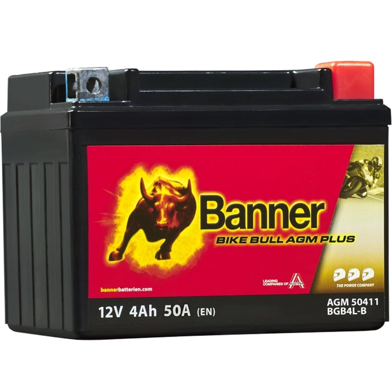 AGM akumuliatorius Banner Bike Bull AGM PLUS 504 11 / BGB4L-B - GB4L-B
