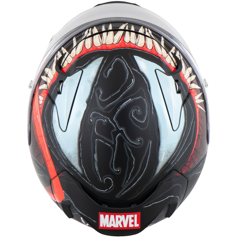 HJC RPHA 12 Venom 3 Marvel motociklo šalmas, juodas-raudonas, uždaras