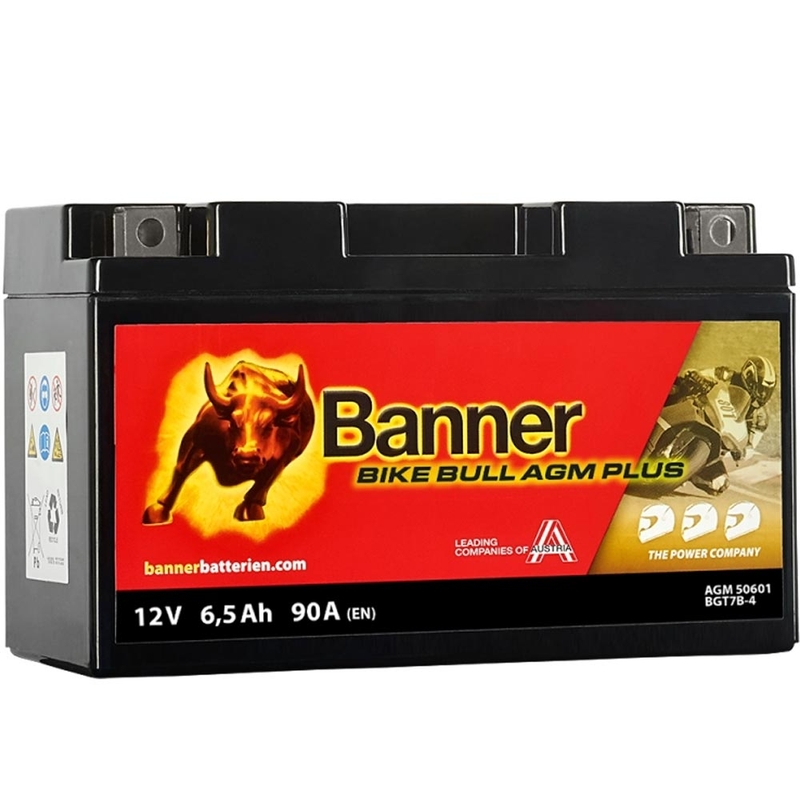 AGM akumuliatorius Banner Bike Bull AGM PLUS AGM PLUS 506 01 / BGT7B-4 - GT7B-4