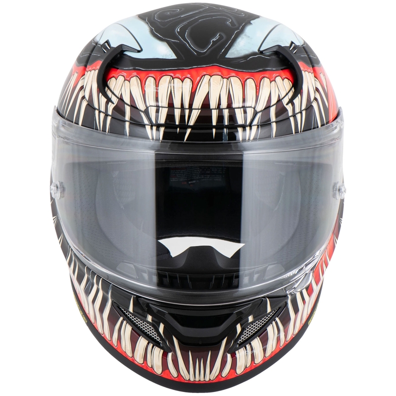 HJC RPHA 12 Venom 3 Marvel motociklo šalmas, juodas-raudonas, uždaras