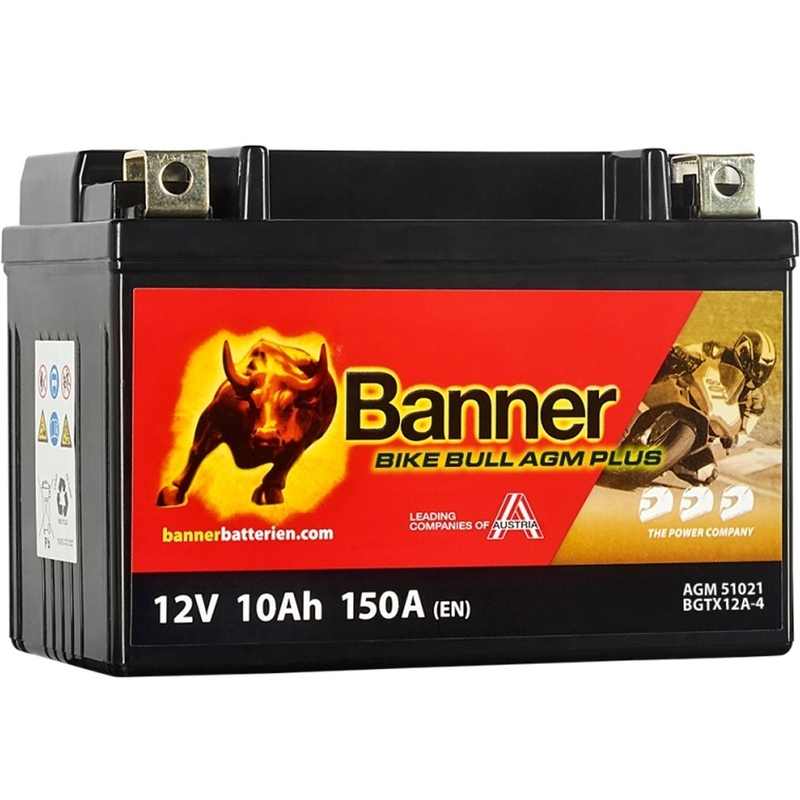AGM akumuliatorius Banner Bike Bull AGM PLUS AGM PLUS 510 21 / BGTX12A-4 - GTX12A-4