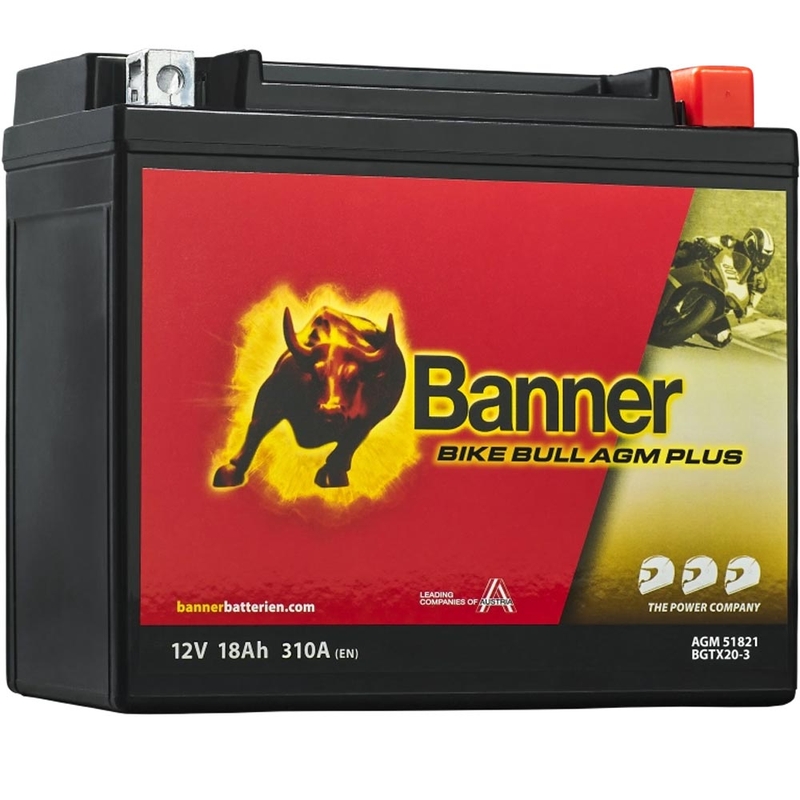 AGM akumuliatorius Banner Bike Bull AGM PLUS AGM PLUS 518 21 / BGTX20-3 - GTX20-3