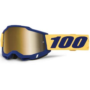 Motokroso akiniai 100% ACCURI 2 Desoto su auksiniu plexiglass