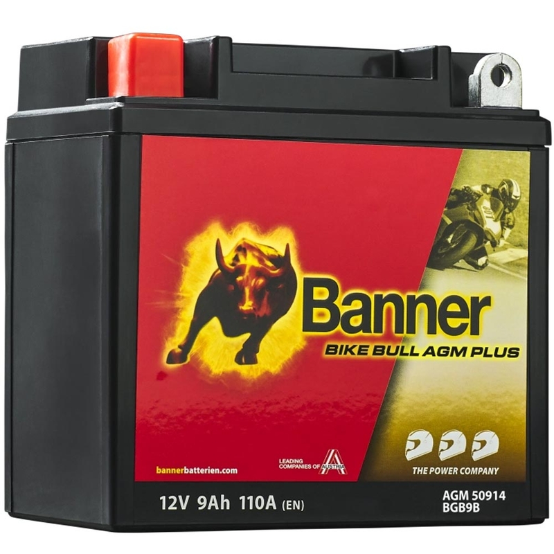 AGM akumuliatorius Banner Bike Bull AGM PLUS AGM PLUS 509 14 / BGB9B - GB9B