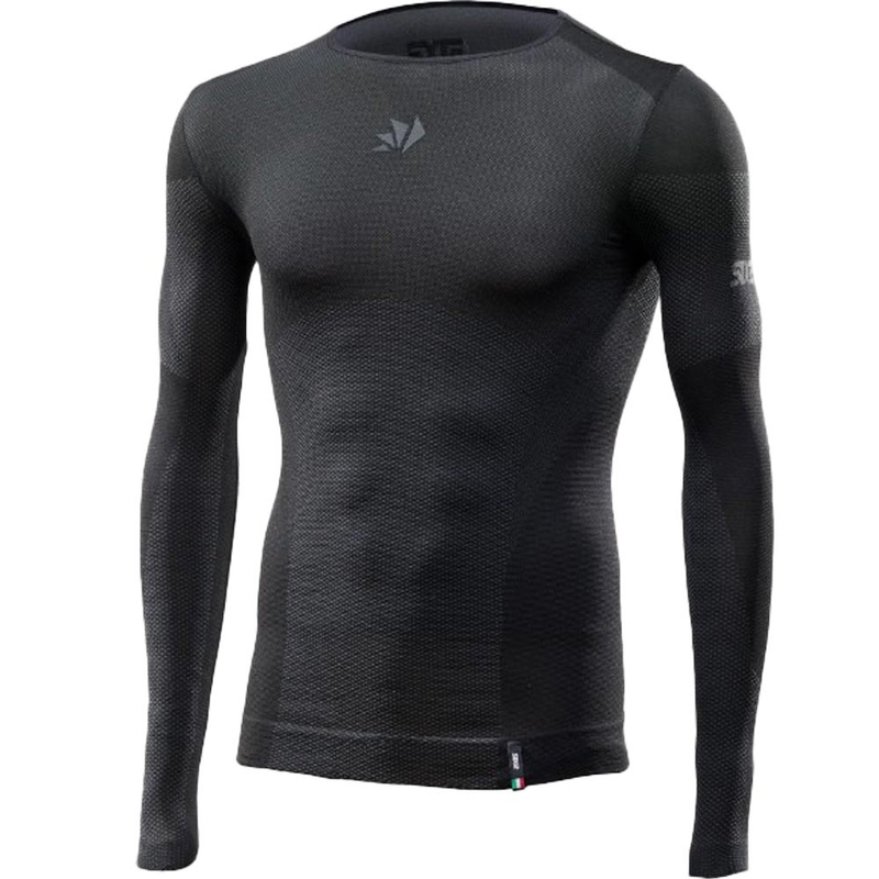 Funkciniai ilgarankoviai marškinėliai SIXS BT TS2L V2 juodi-tamsiai pilki