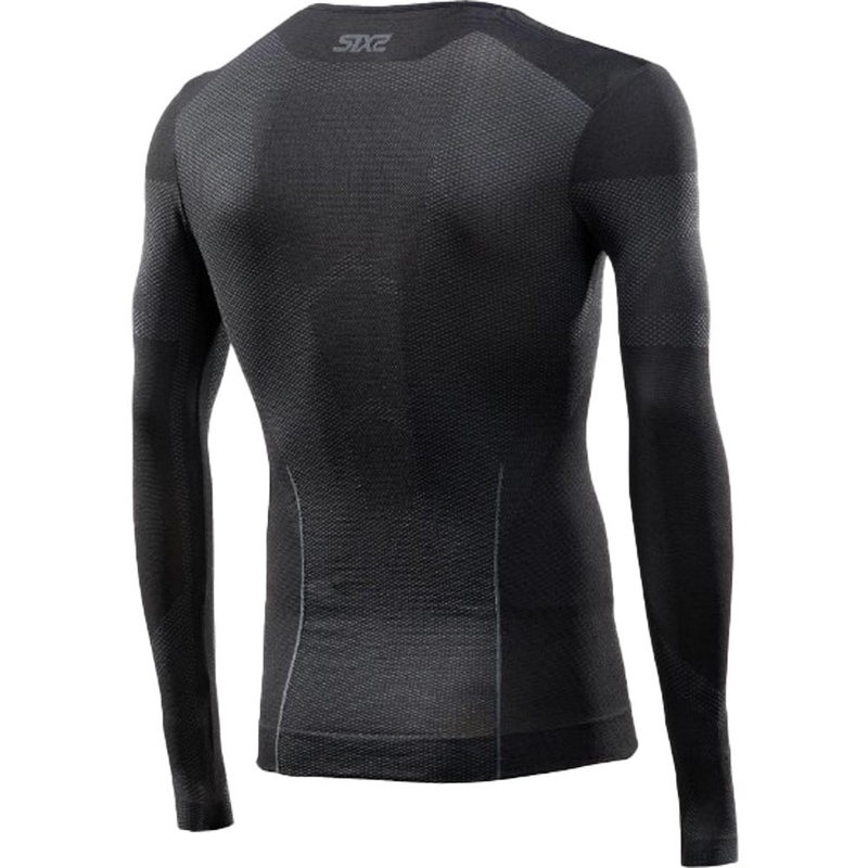 Funkciniai ilgarankoviai marškinėliai SIXS BT TS2L V2 juodi-tamsiai pilki