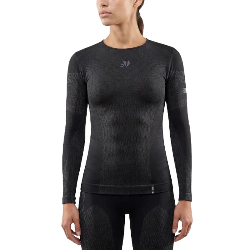 Funkciniai ilgarankoviai marškinėliai SIXS BT TS2L V2 juodi-tamsiai pilki