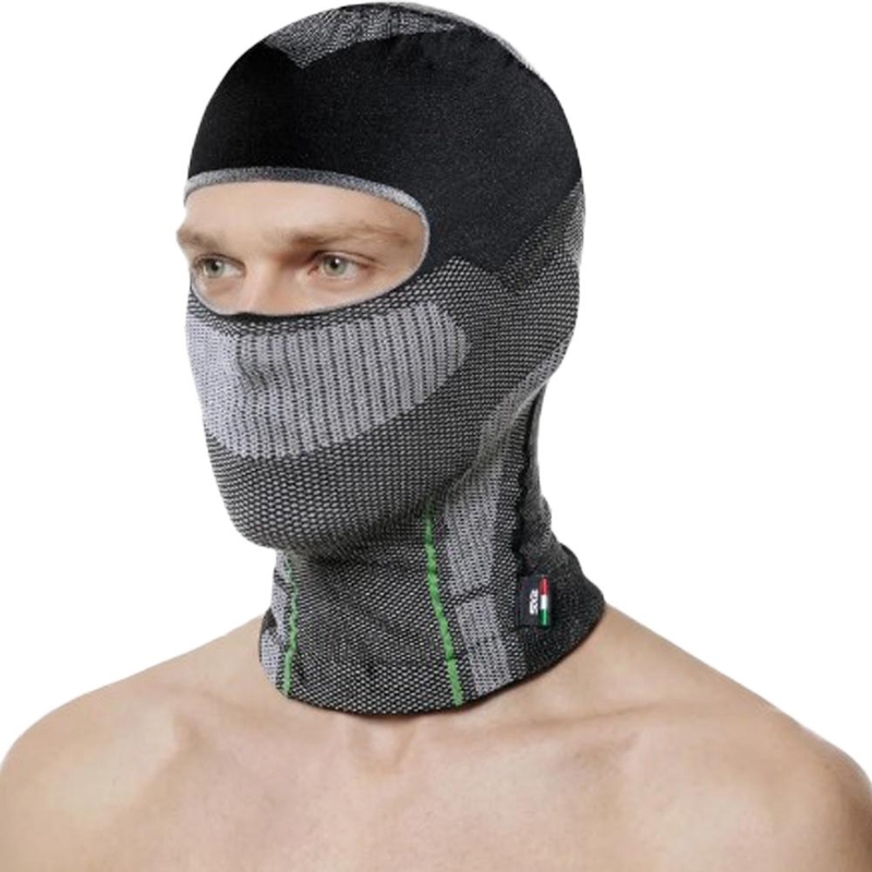 SIXS BT DBXL V2 šalmo gobtuvas, juodas, anglies pluošto