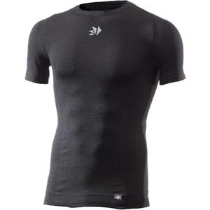 SIXS TS1 V2 trumparankoviai funkciniai marškinėliai, juodi