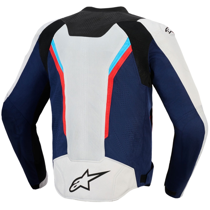 Alpinestars AST V3 Air motociklo striukė balta-mėlyna-raudona-juoda