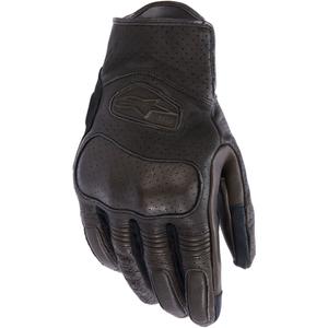 Alpinestars Mustang V3 motociklo pirštinės rudos-juodos