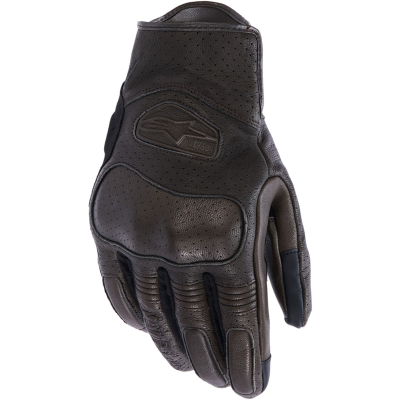 Alpinestars Mustang V3 motociklo pirštinės rudos-juodos