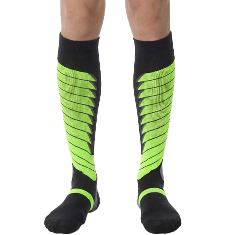 Funkcinės kelių kojinės SIXS SPEED V3 juodos-žalios