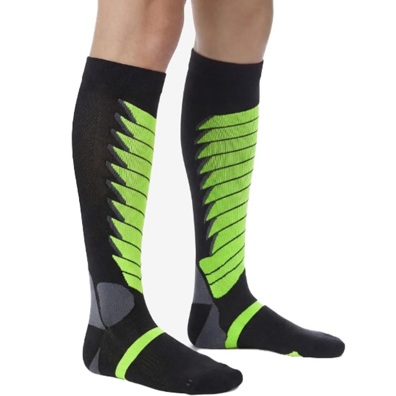 Funkcinės kelių kojinės SIXS SPEED V3 juodos-žalios