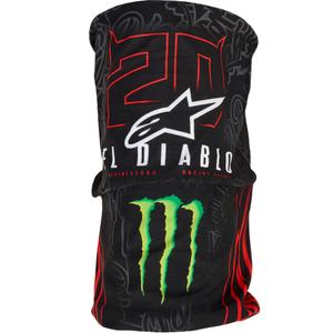 Alpinestars FQ20 Monster Collection kaklo apsauga juoda-fluorescencinė raudona-mėlyna-žalia
