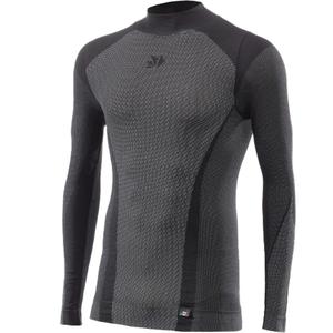 Funkciniai ilgarankoviai marškinėliai SIXS TS3 V2 juodi anglies pluošto