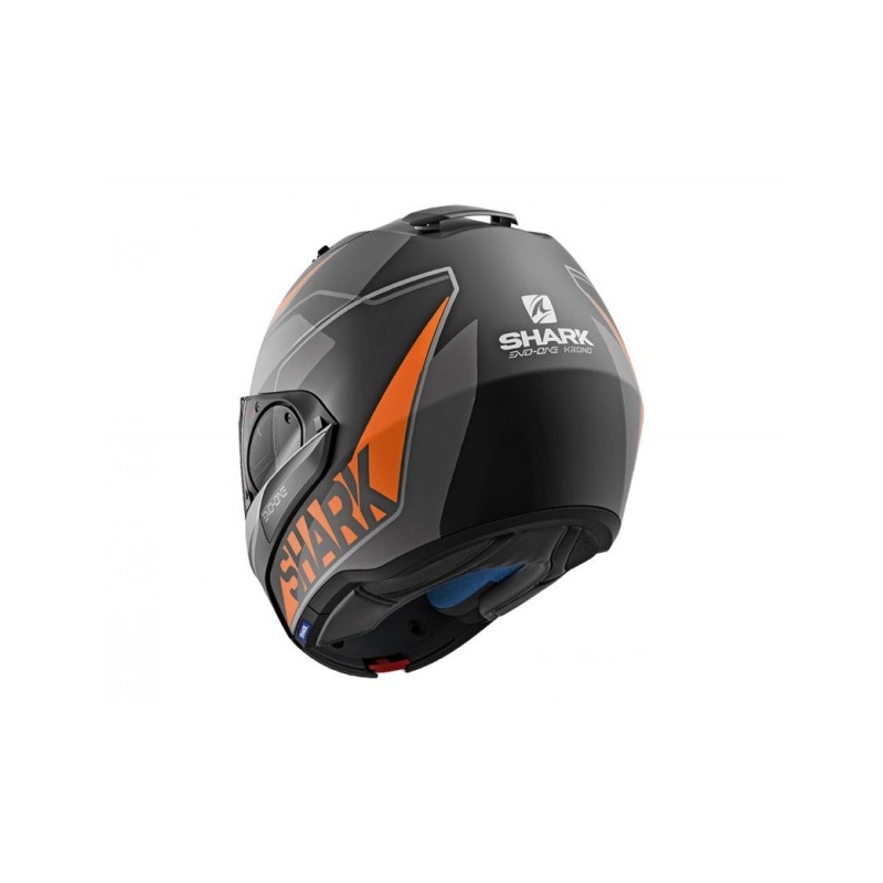 Překlápěcí přilba SHARK EVO-ONE 2 Krono Mat černo-šedo-oranžová