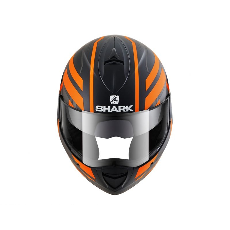 Překlápěcí přilba SHARK EVOLINE 3 Corvus Mat černo-šedo-oranžová