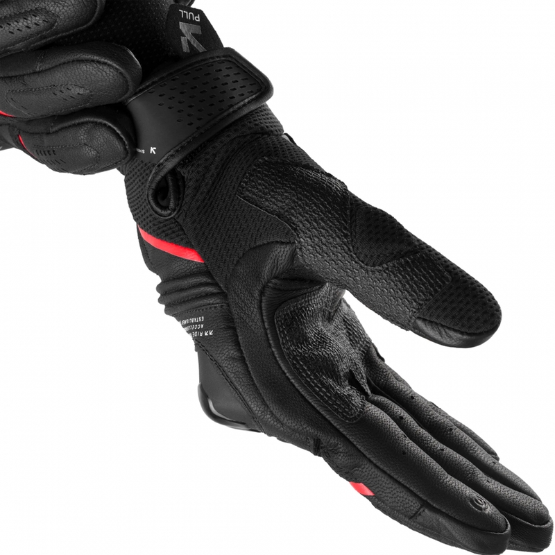 Shima Spark 3.0 motociklo pirštinės juodos-raudonos