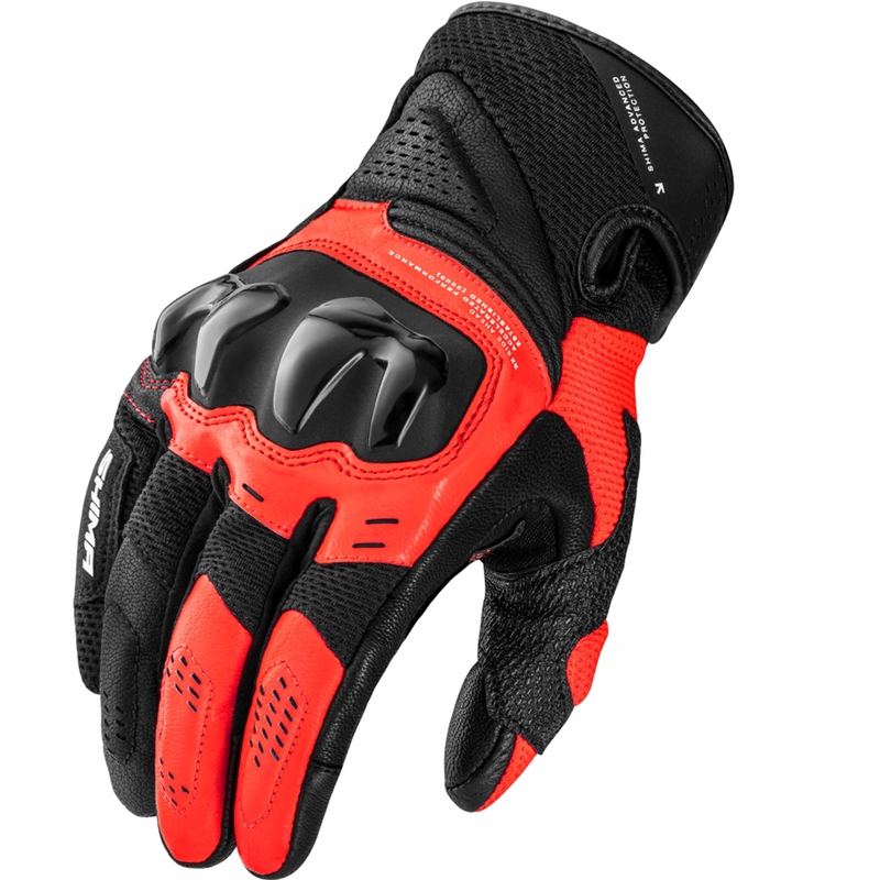 „Shima Spark 3.0“ motociklo pirštinės, fluorescencinės raudonos